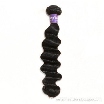 Wholesale Loose Deep 1pc Brazilian Hair Bundles 100% Virgin Human Hair Extensions